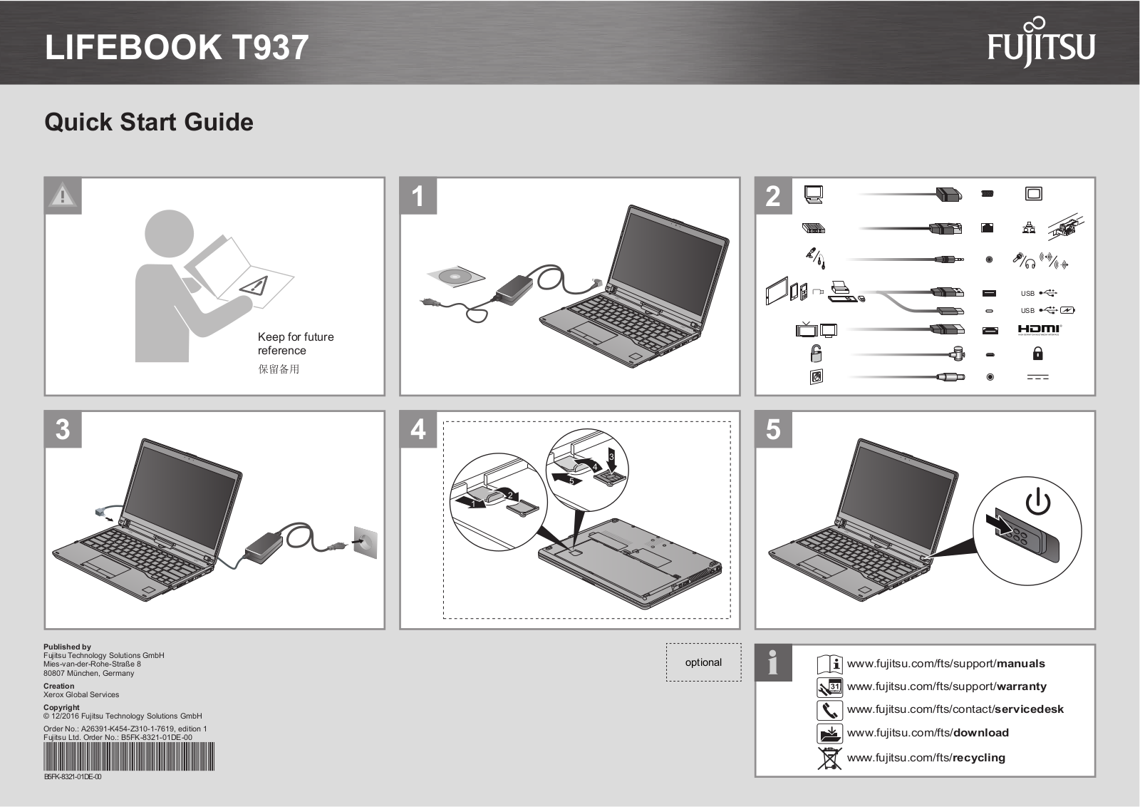 Fujitsu T937 User Manual