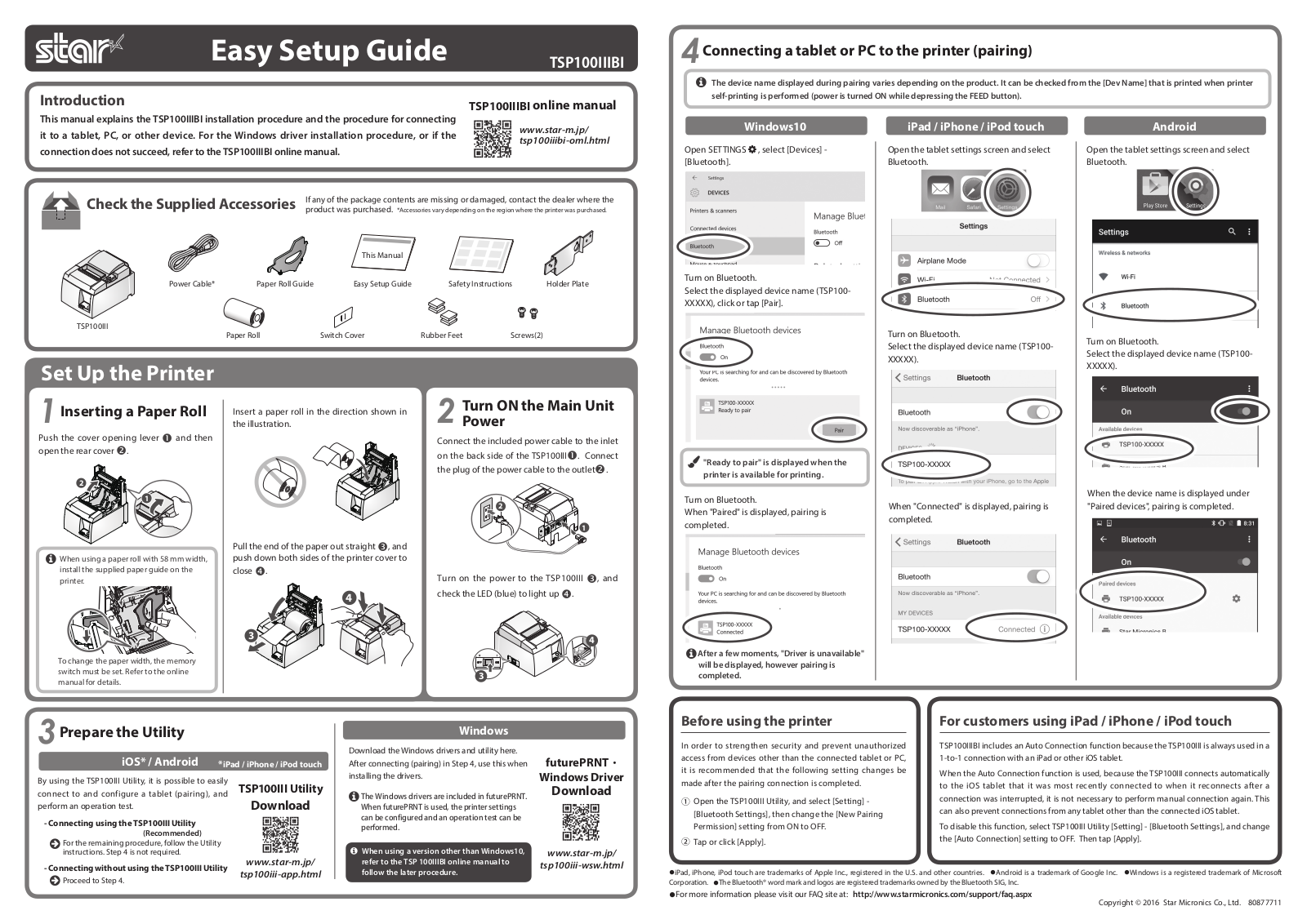 Star 39472190 Quick Start Guide