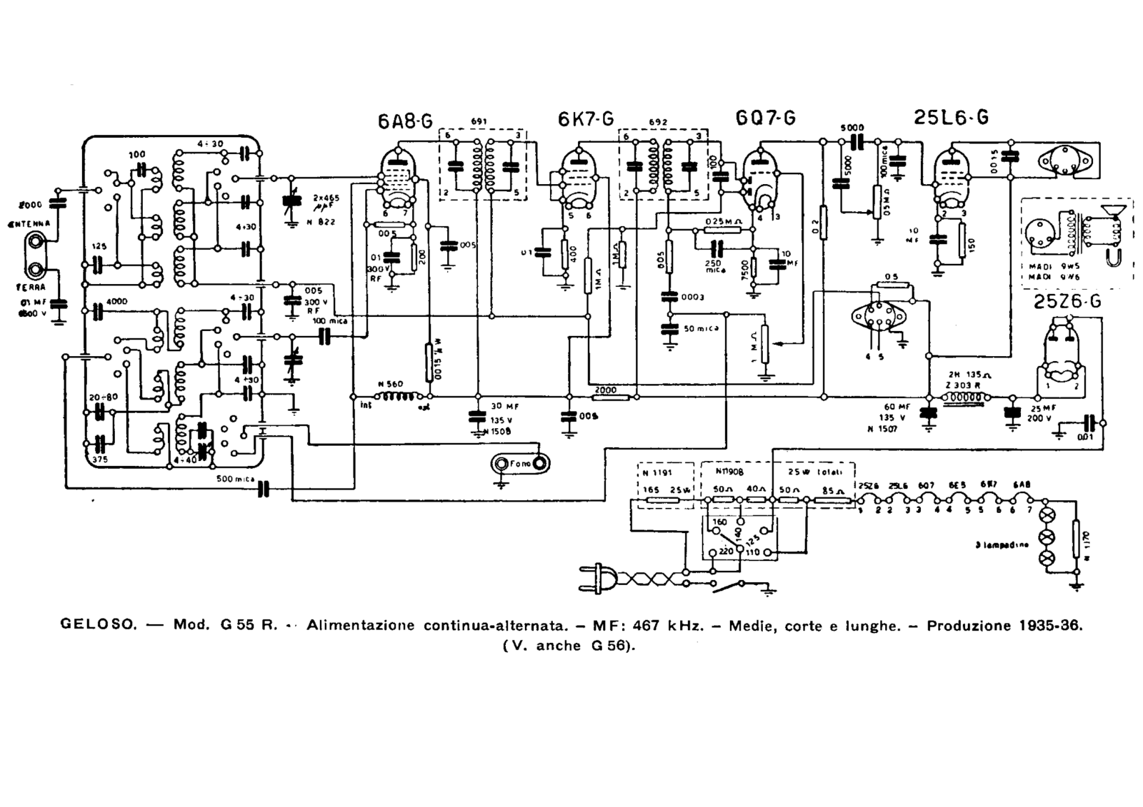 Geloso g55r schematic