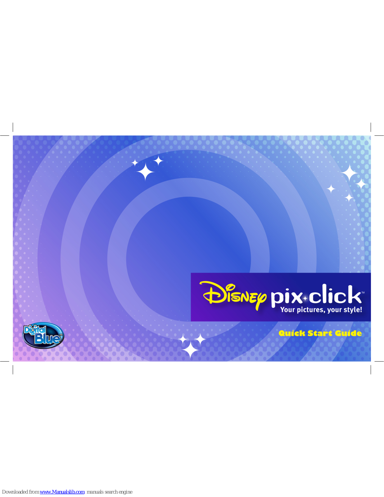 Digital Blue Disney Pix Click Quick Start Manual