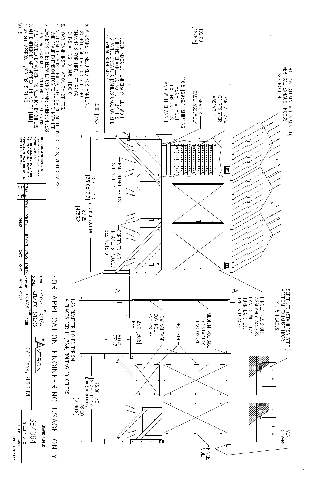 Emerson Avtron K922A Diagrams and Drawings