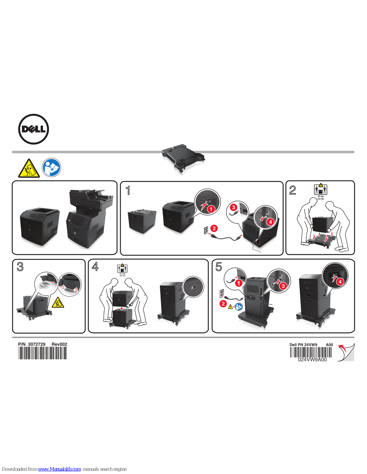 Dell B5460dn Mono Laser Printer Manual