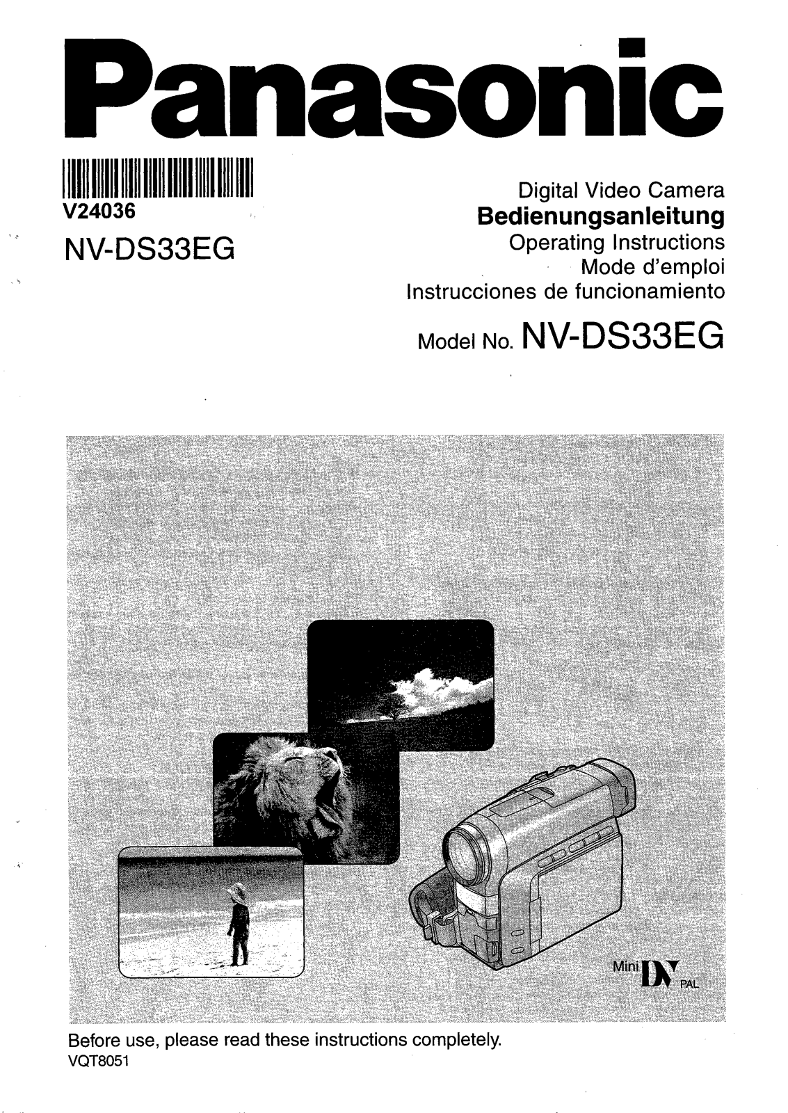 PANASONIC NV-DS33 User Manual