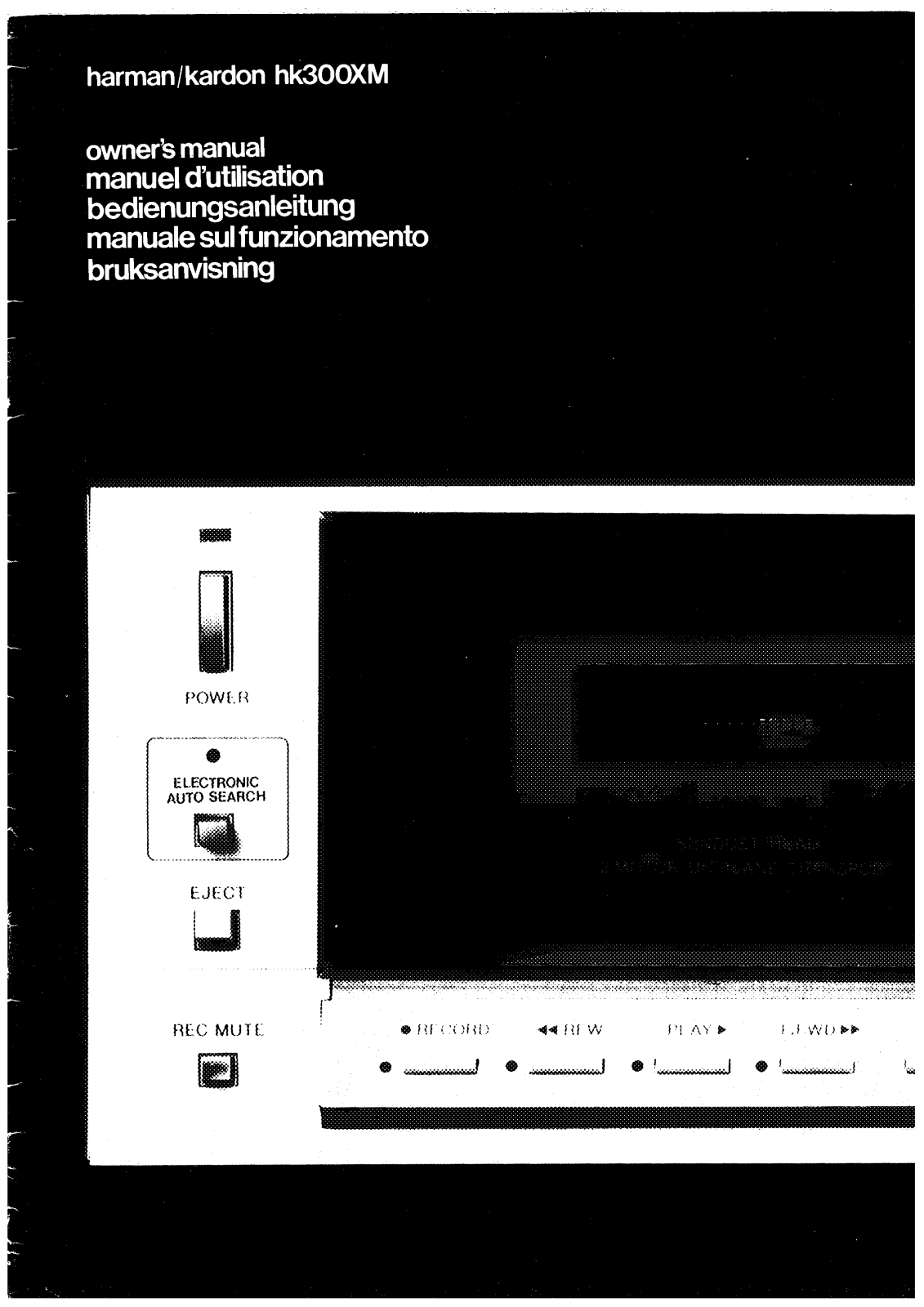 Harman kardon HK300XM User Manual