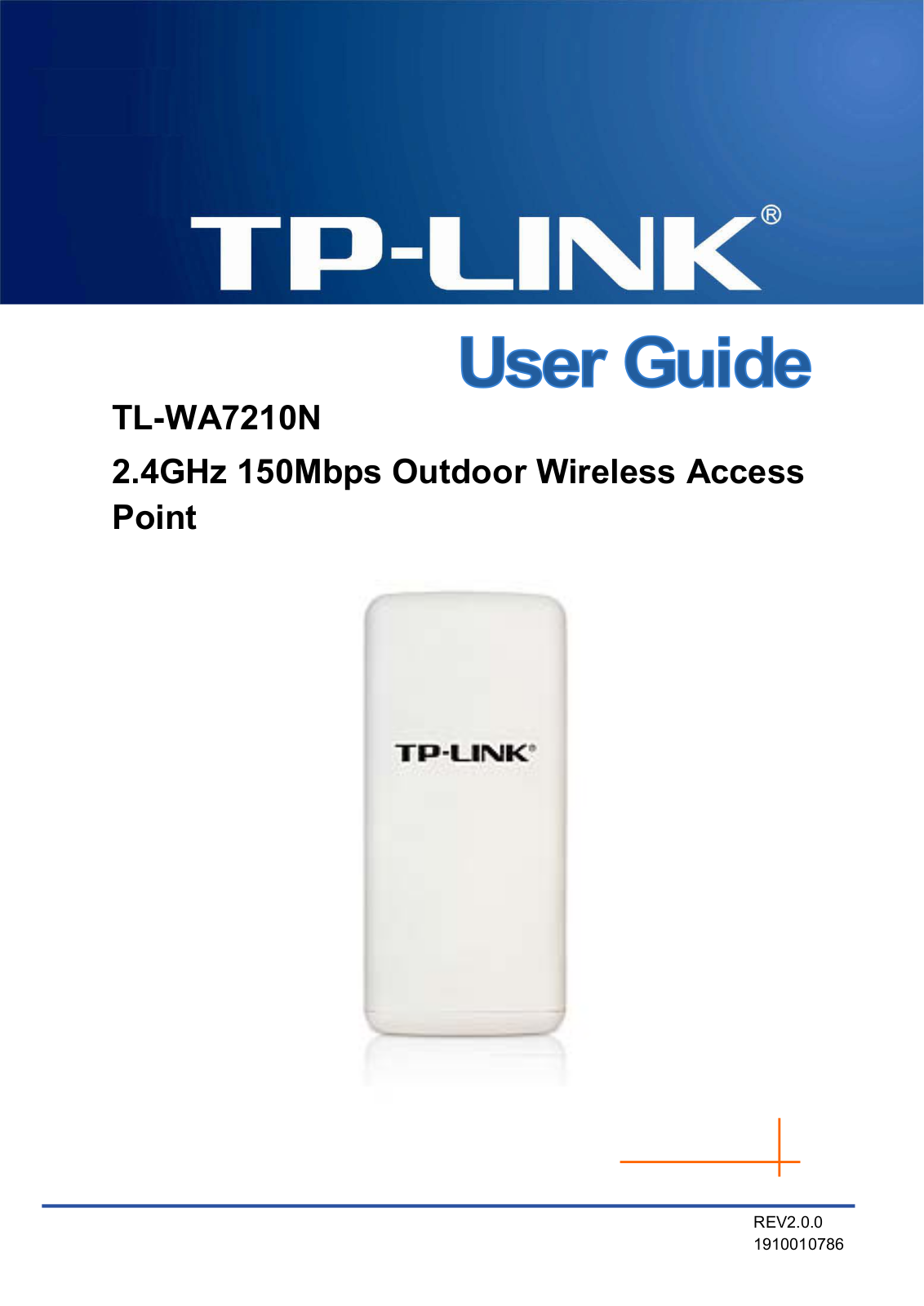 TP Link WA7210N User Manual