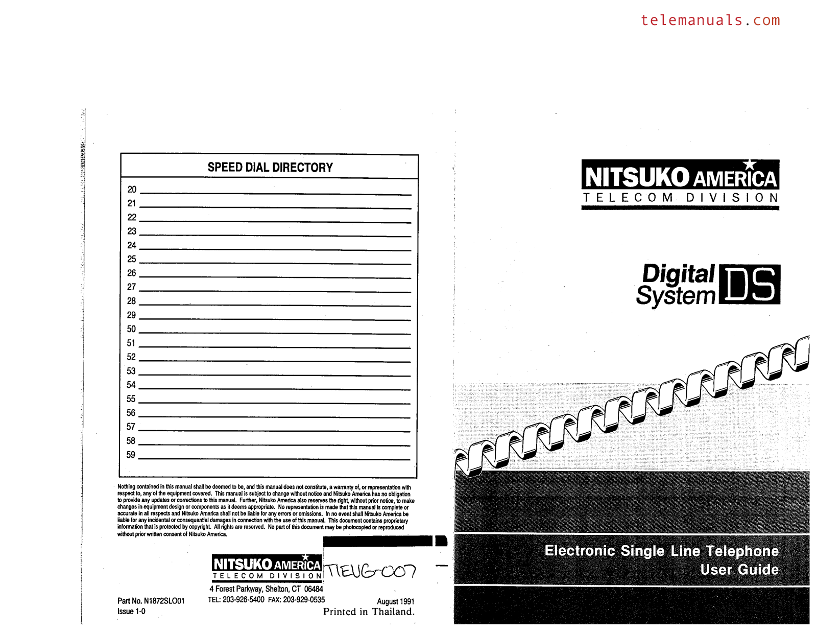 TIE DS-01 User Guide