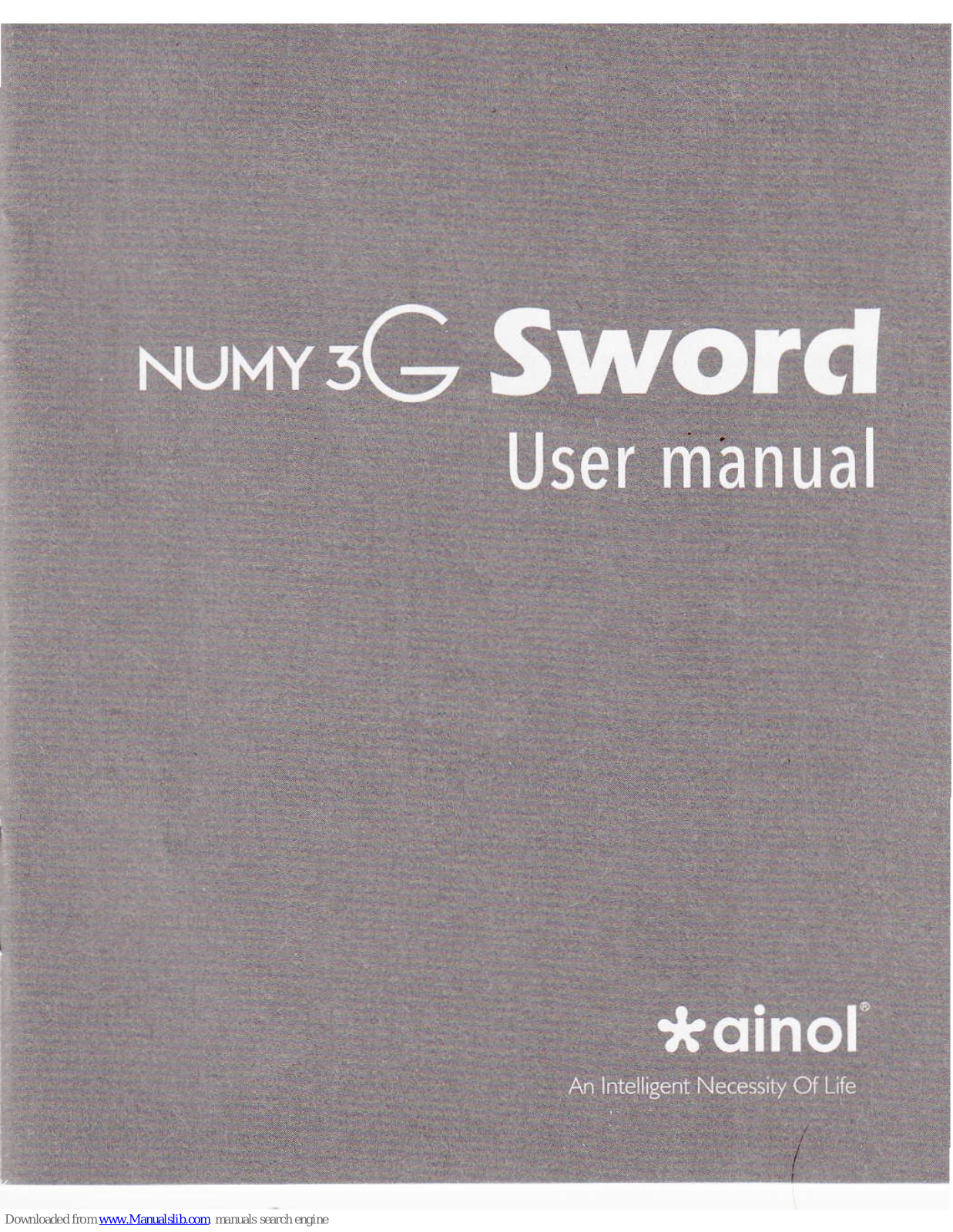 NUMY 3G SWORD User Manual - ManualMachine.com