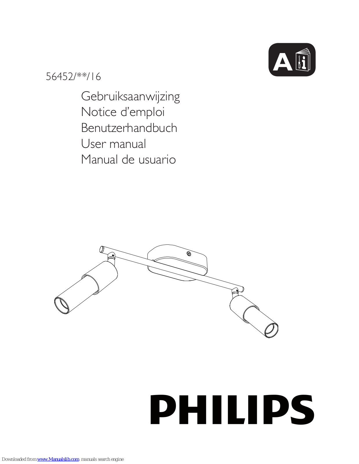 Philips 56452-17-16, 56452/**/16 User Manual