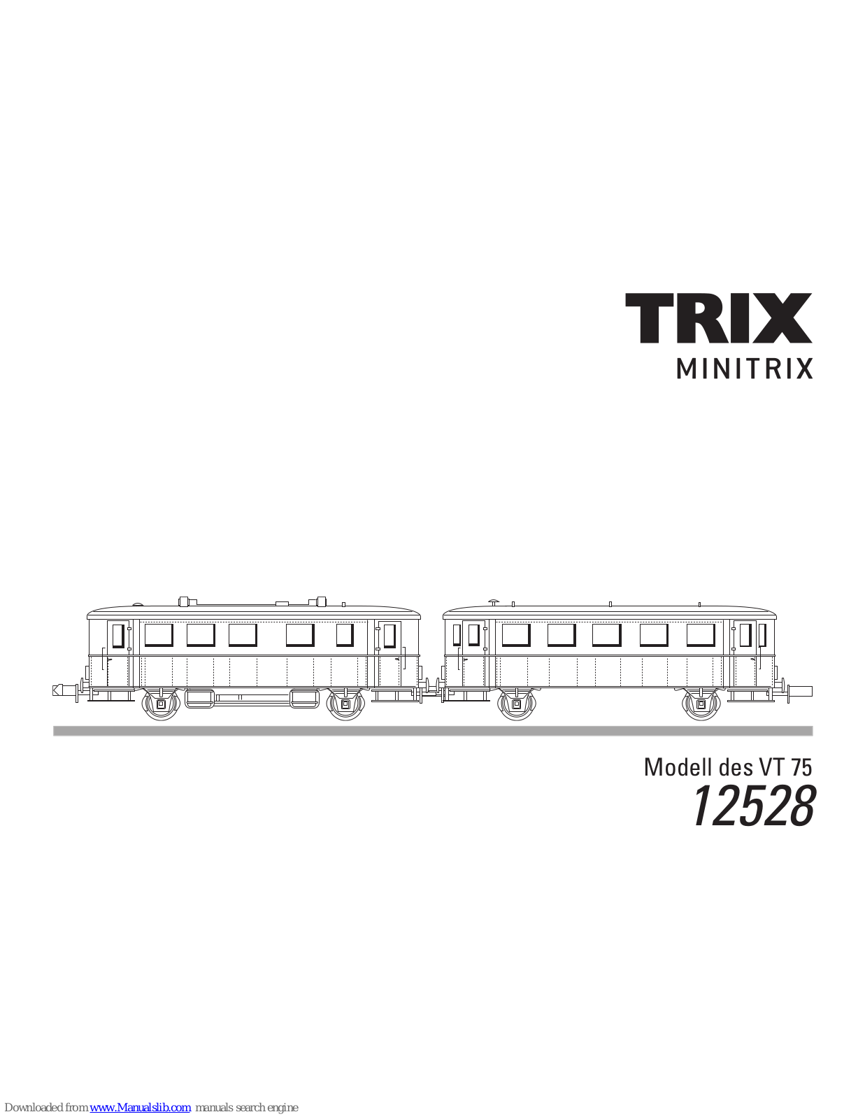 Trix minitrix VT 75 User Manual