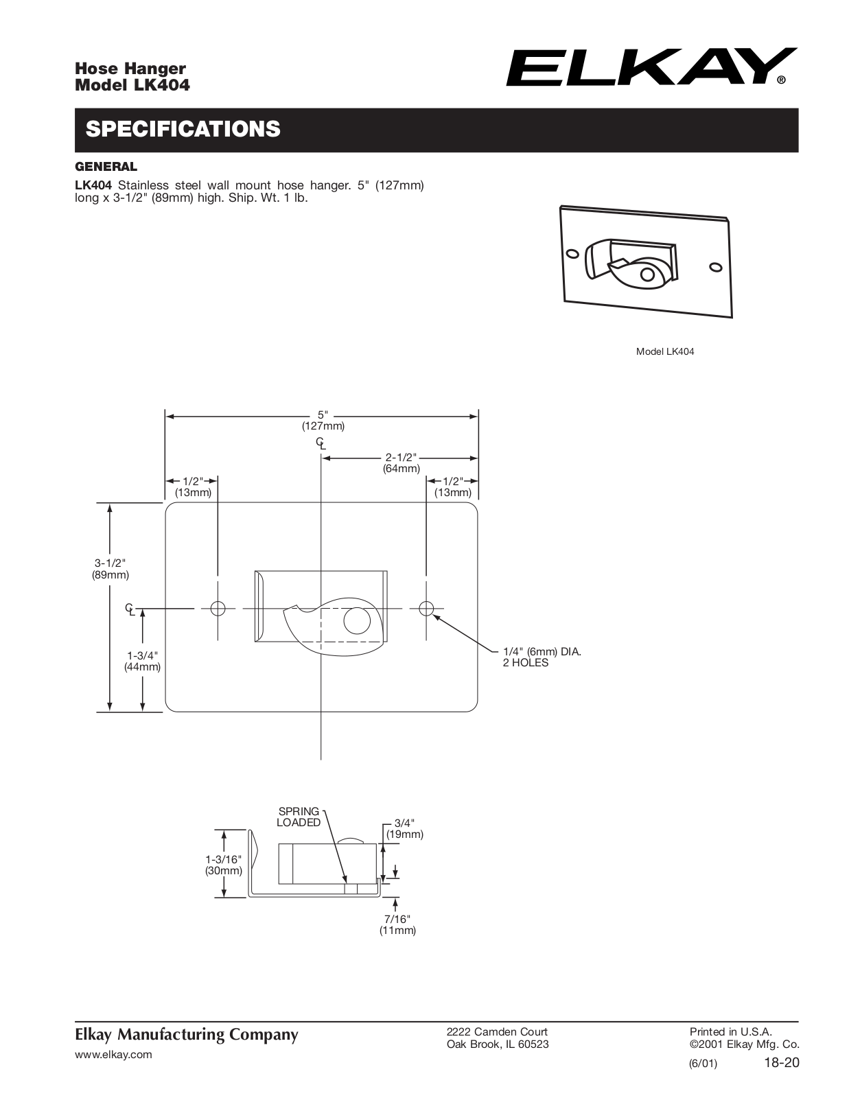 Elkay LK404 User Manual