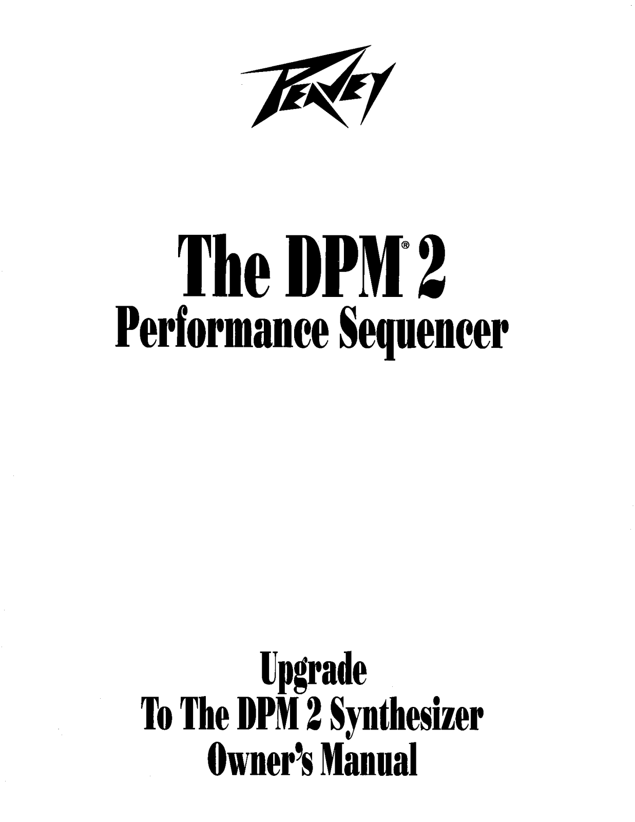 Peavey DPM 2 Owners Manual