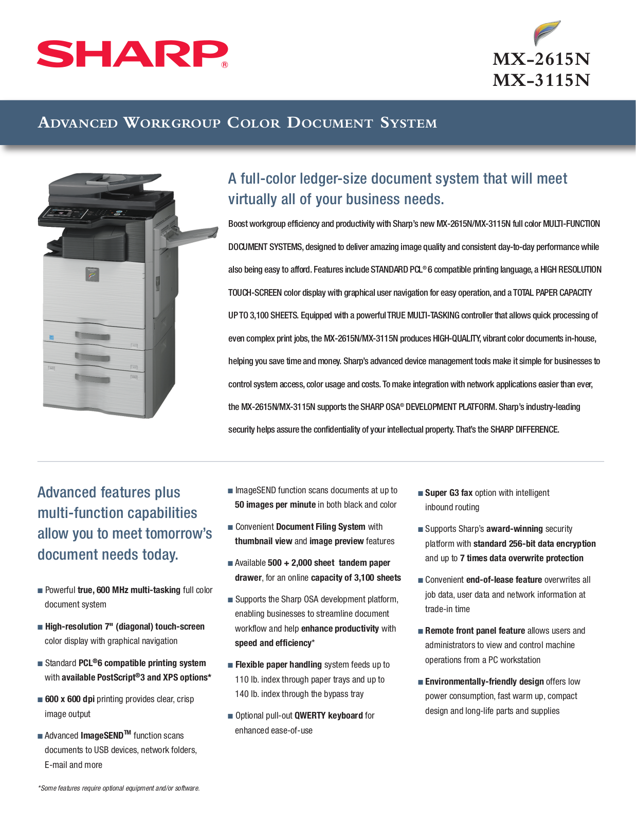 Sharp MX-3115N User Manual