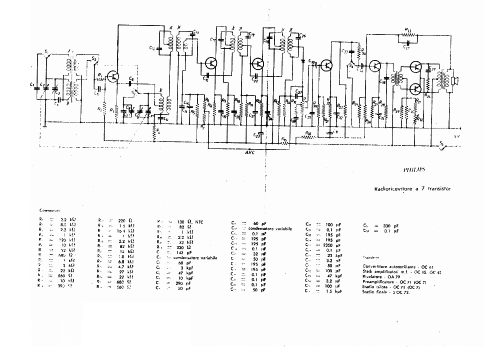 Philips 7 schematic