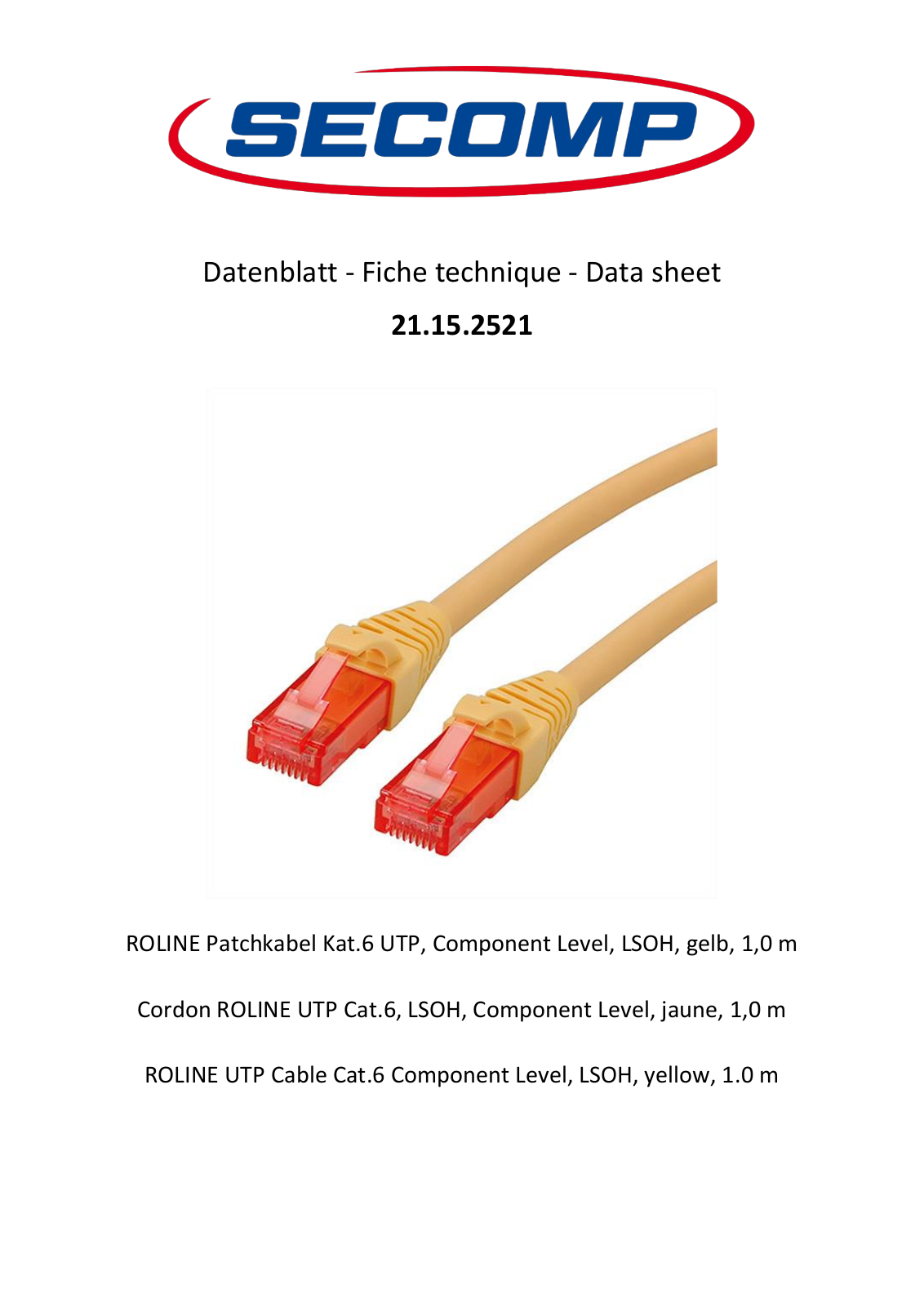 Roline 21.15.2521 User Manual