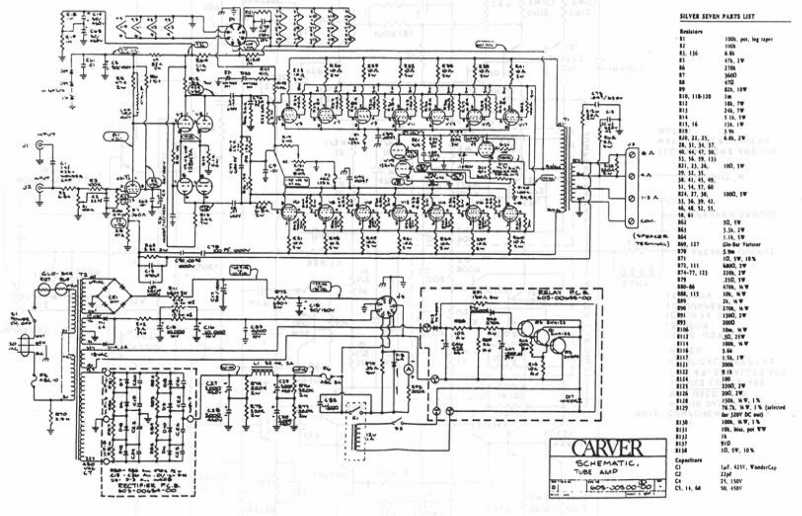 Carver Silver 11 Schematic