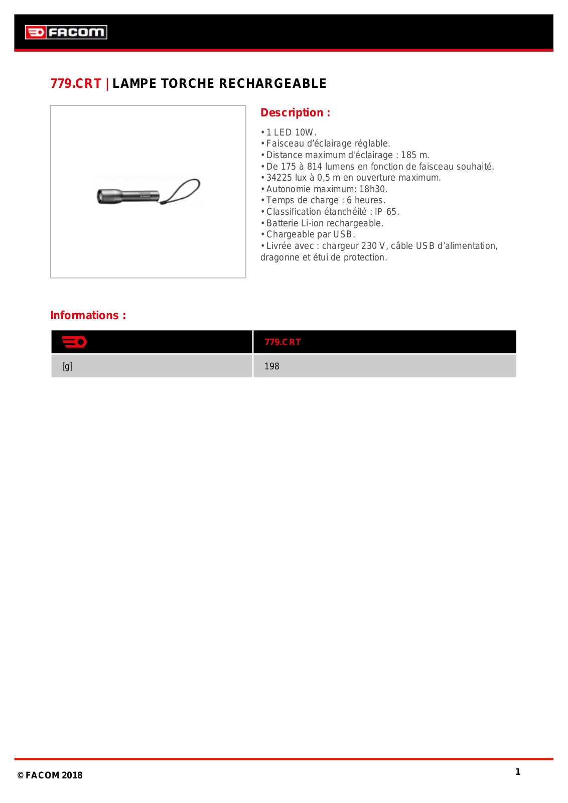 Facom 779.CRTPB Specification - ManualMachine.com