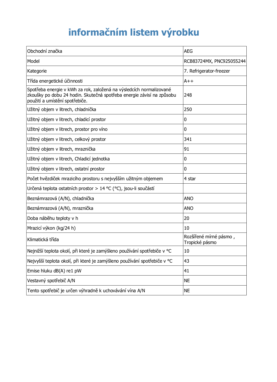 AEG Mastery RCB83724MX User Manual