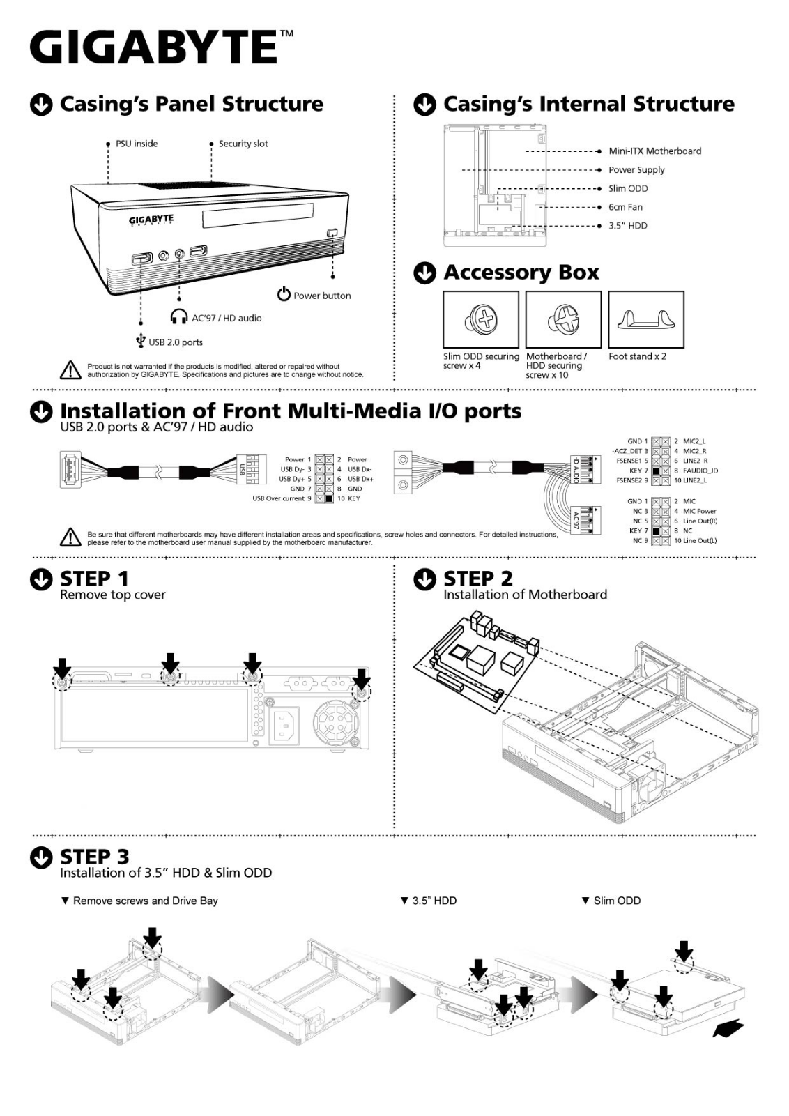 GIGABYTE i3140 Owner's Manual