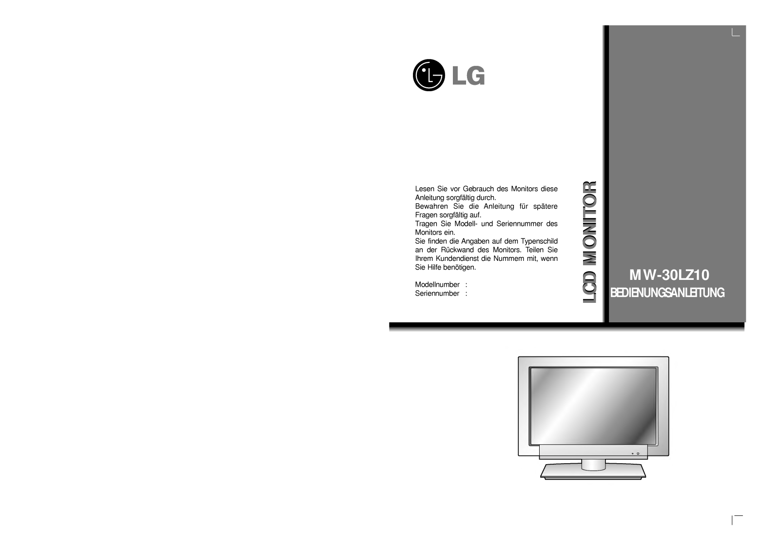 Lg MW-30LZ10 User Manual