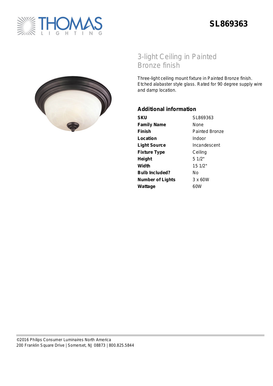 Thomas Lighting SL869363 User Manual - ManualMachine.com