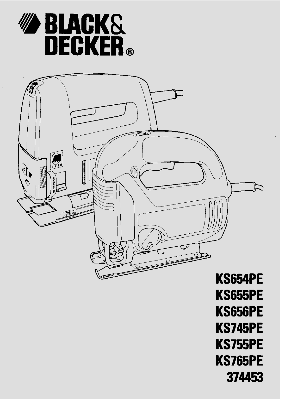 Black & Decker KS745PE User Manual