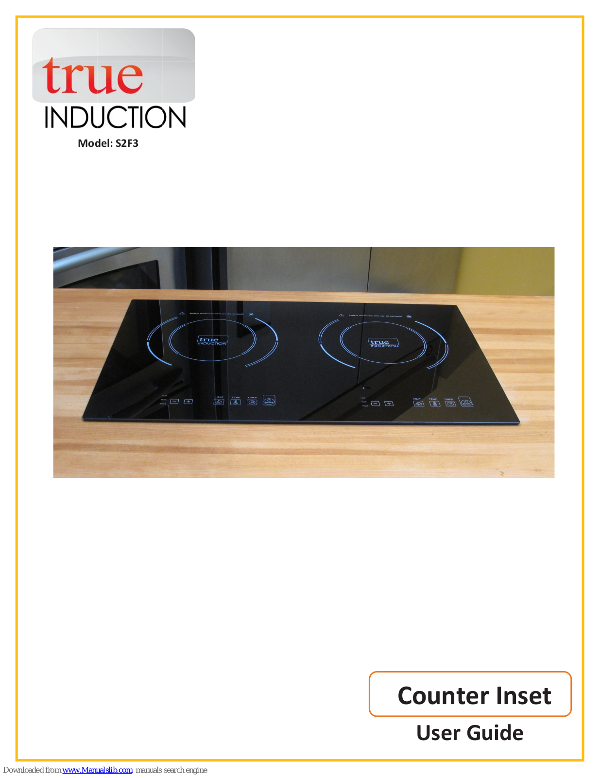 True Induction S2F3 User Manual - ManualMachine.com