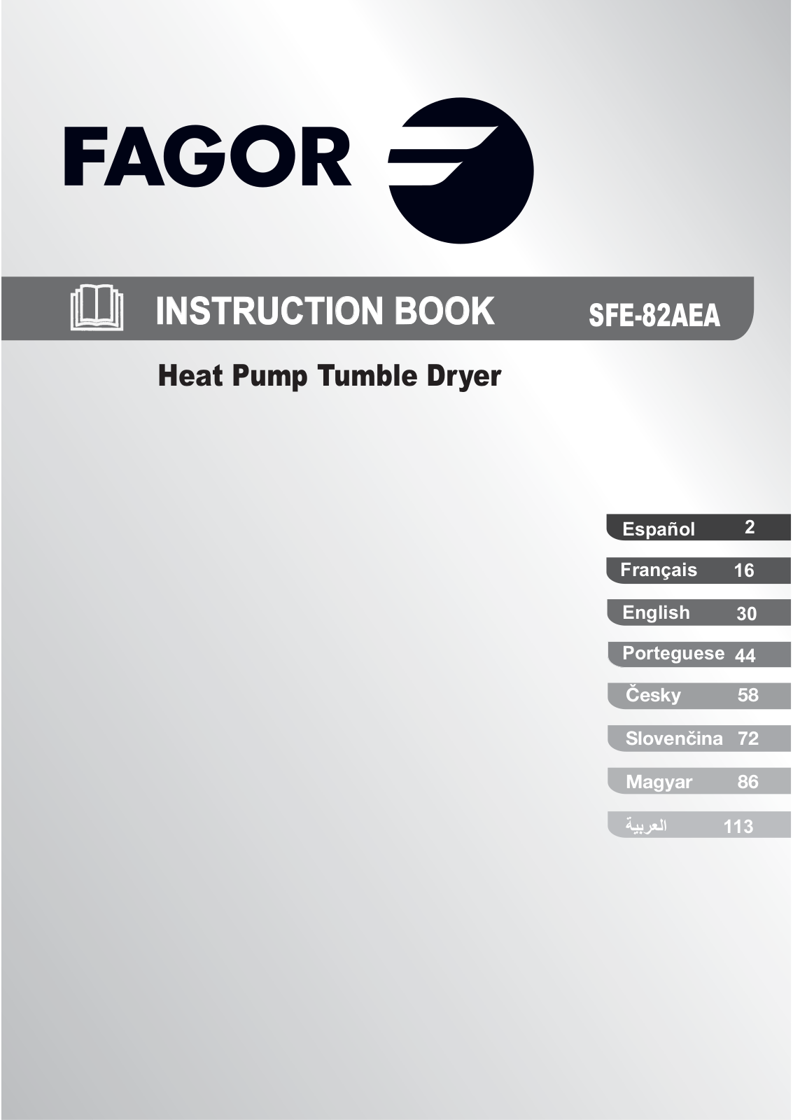 Fagor SFE-82 AEA User Manual