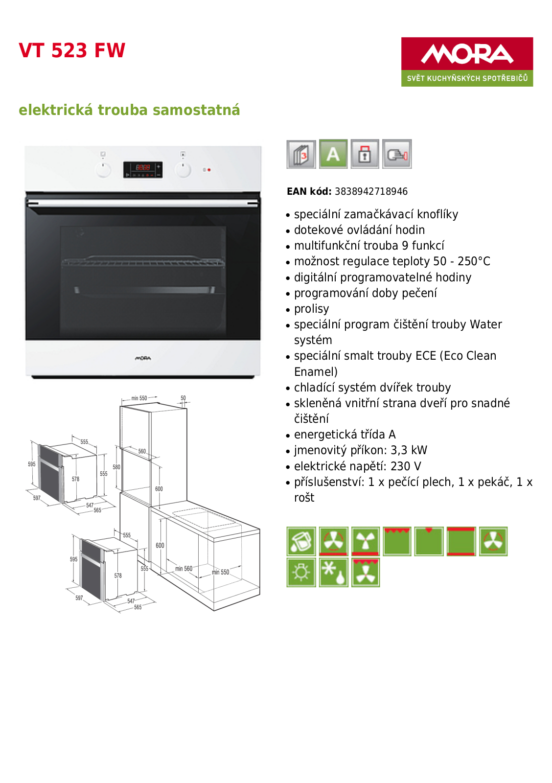 Mora VT 523 FW User Manual