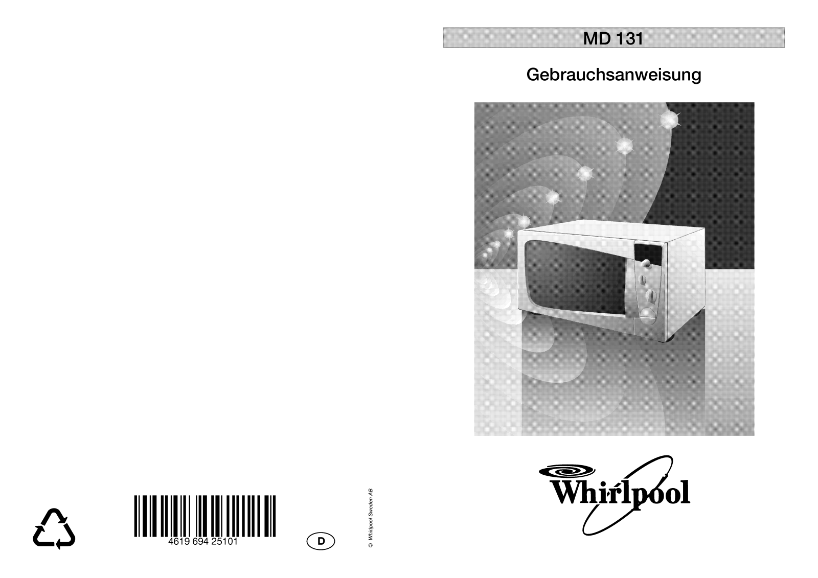 Whirlpool MD 131 / ALUMINIUM User Manual