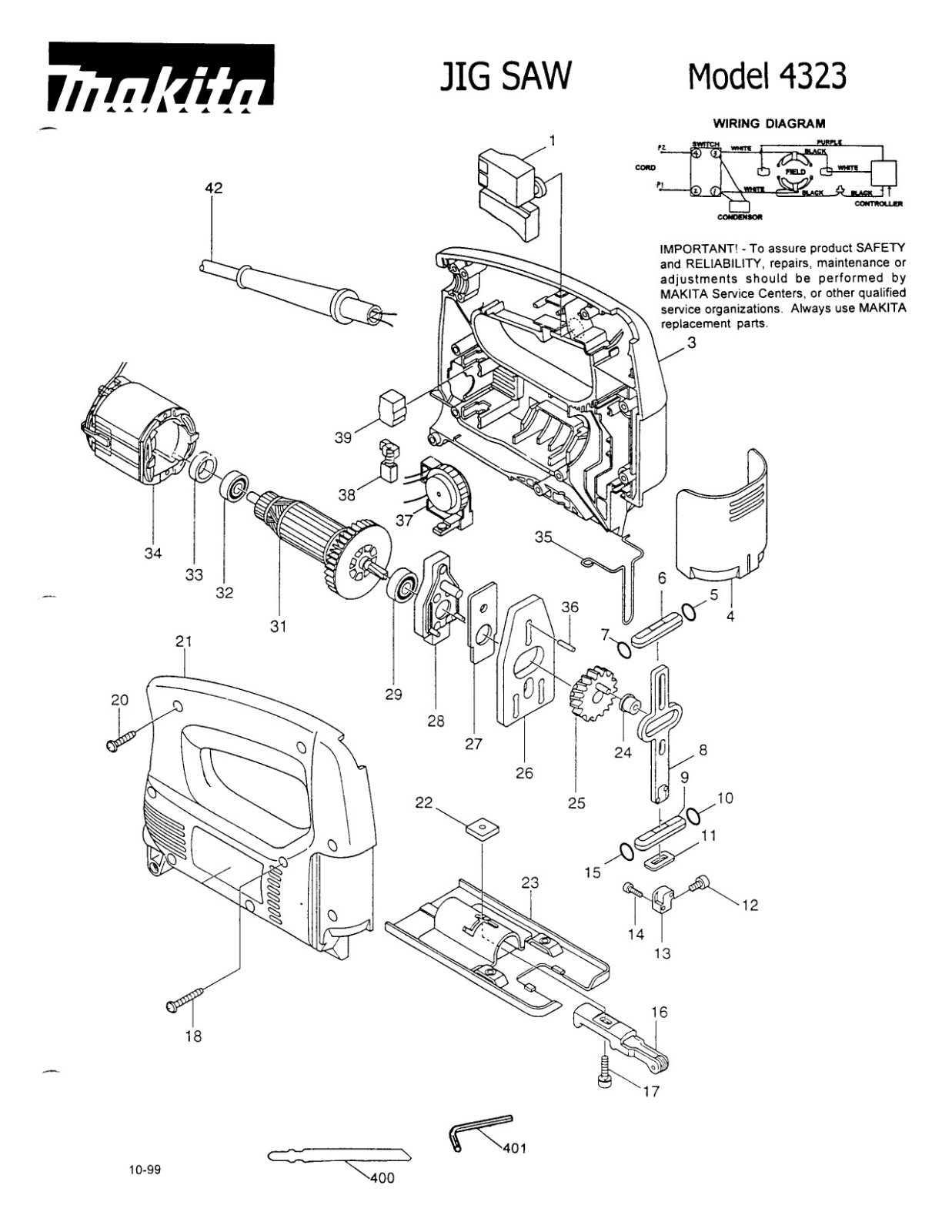 Makita 4323K User Manual