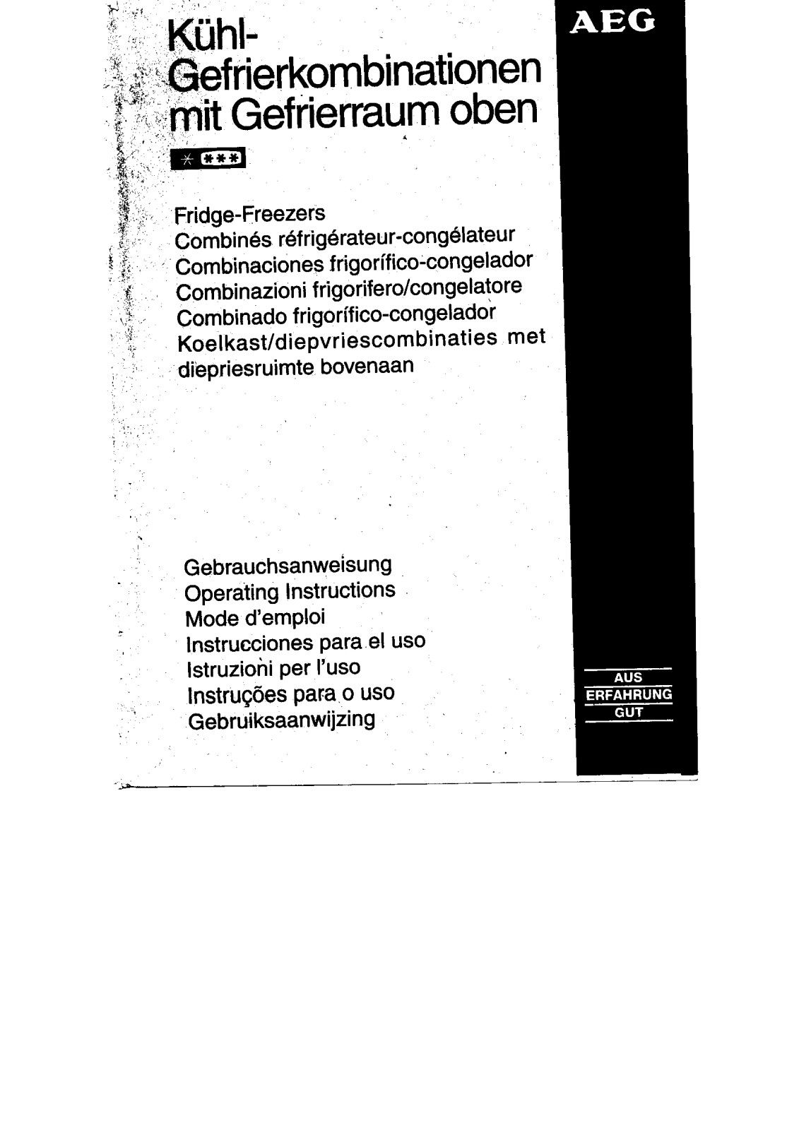 AEG-Electrolux OEKOS.3152-4DT, S2752-4DT, S2452DTW4 User Manual