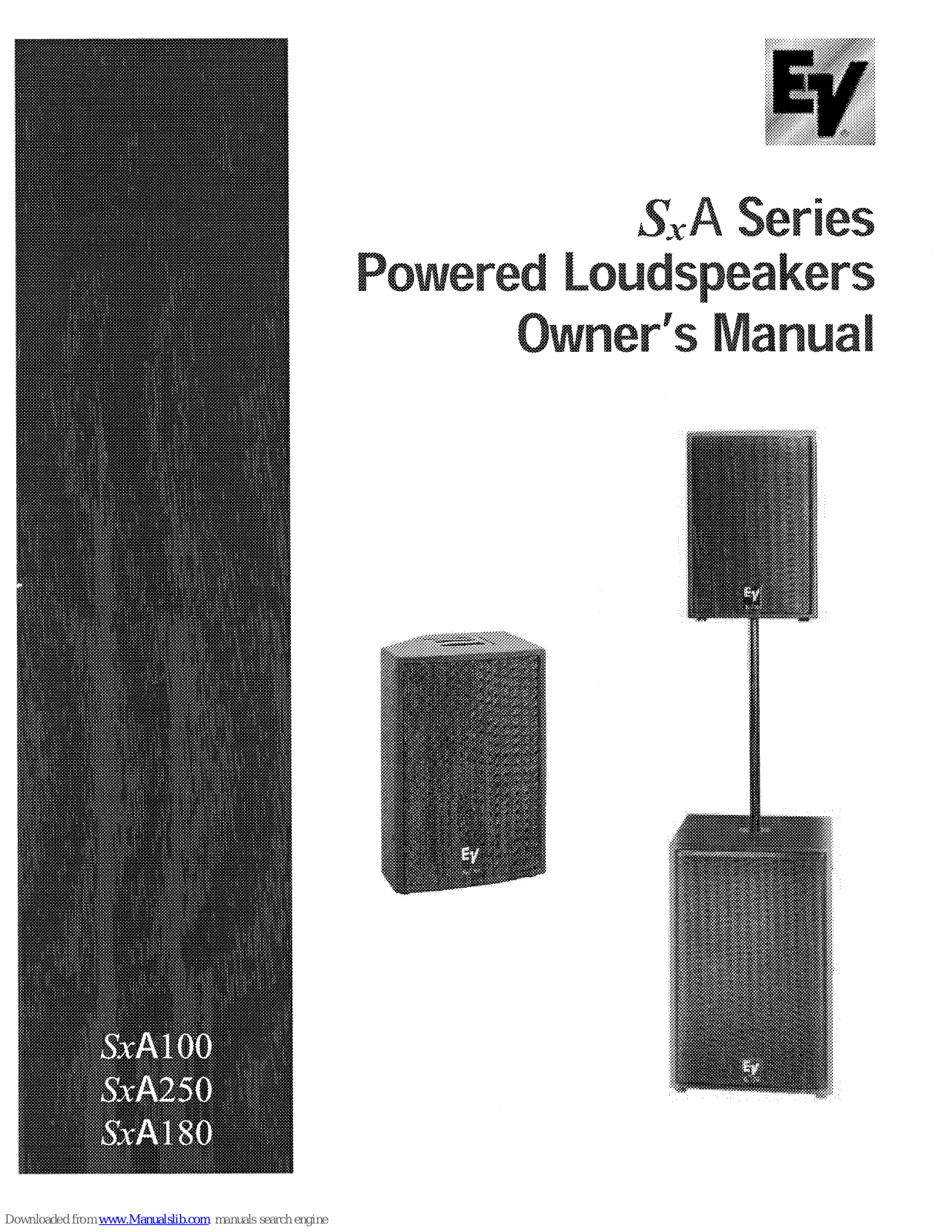 Electro-Voice SxA Series, SxA100, SxA180, SxA250 Owner's Manual