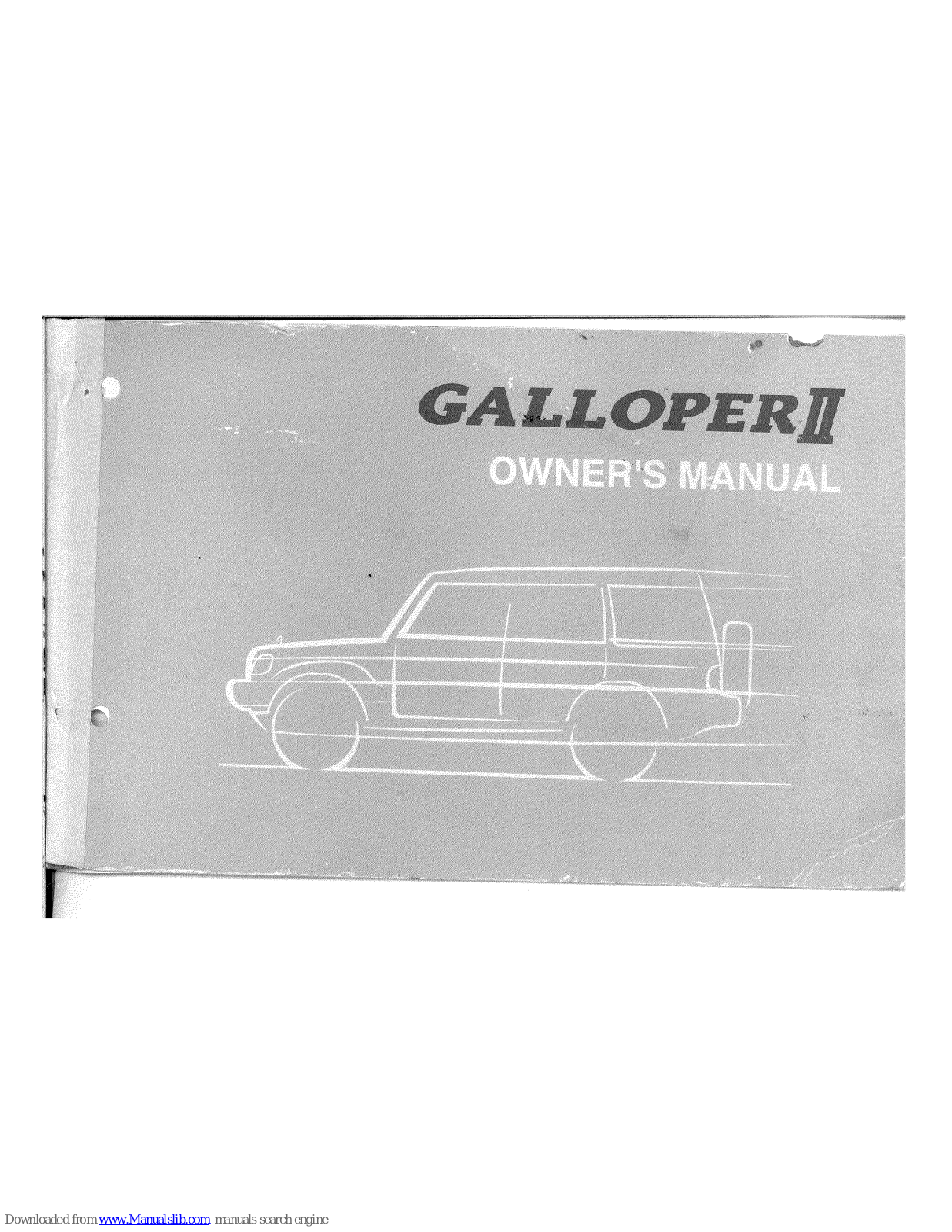 Hyundai Galloper II (2000) Owner's Manual