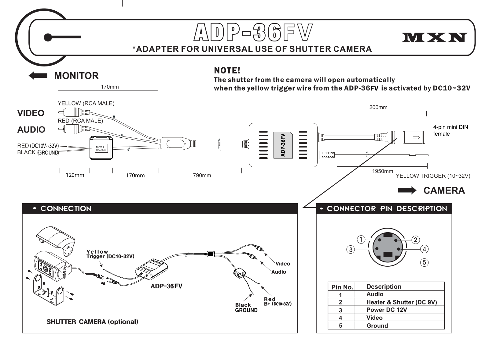 MXN ADP-36FV Installation manual - ManualMachine.com