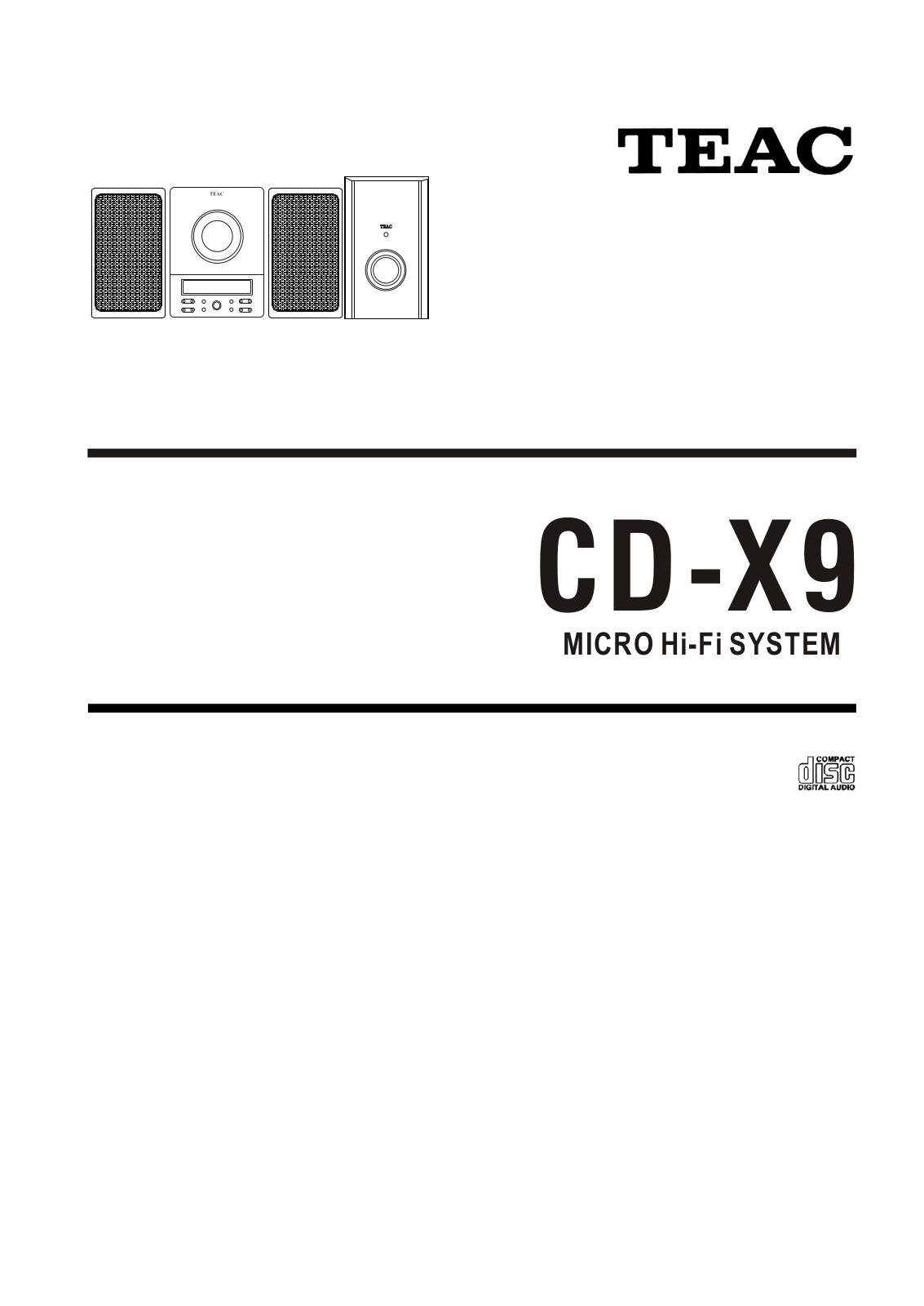 TEAC CD-X9 Service Manual