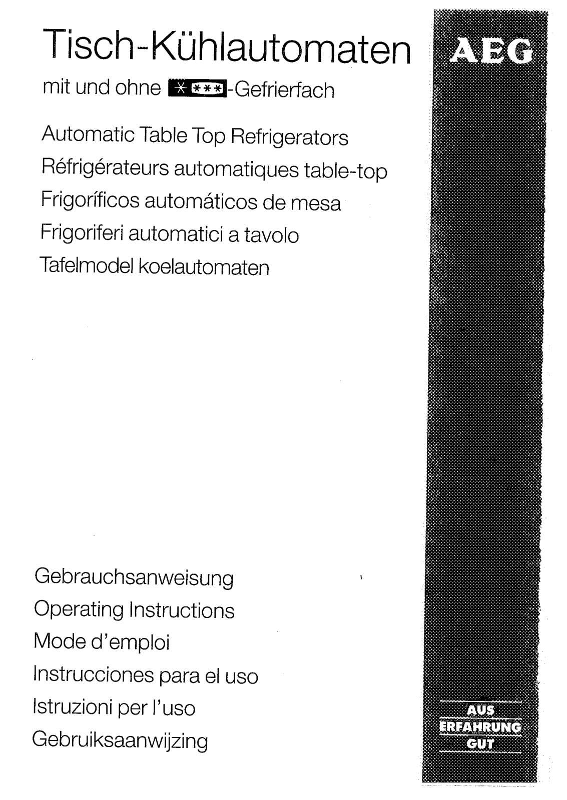 Aeg 1542-1TK, S1534-1TK, S152-4TK, S1542-4TK, S174-1TK Operating manual