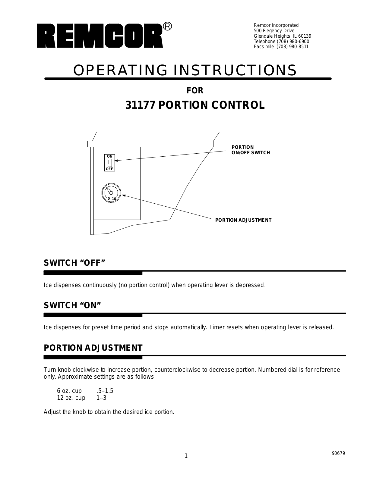 Remcor 31177 Installation  Manual