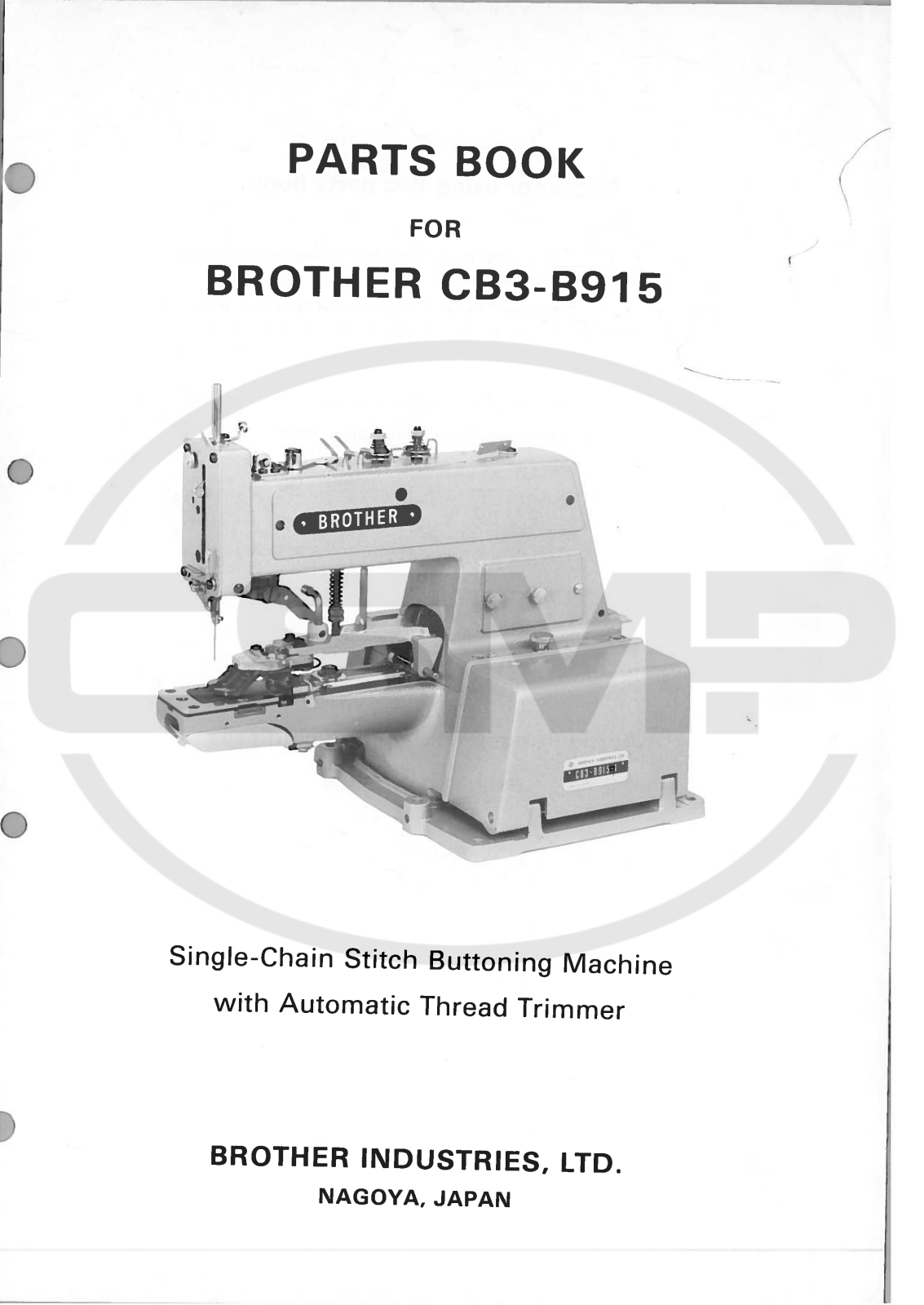 Brother CB3 B915 Parts Book