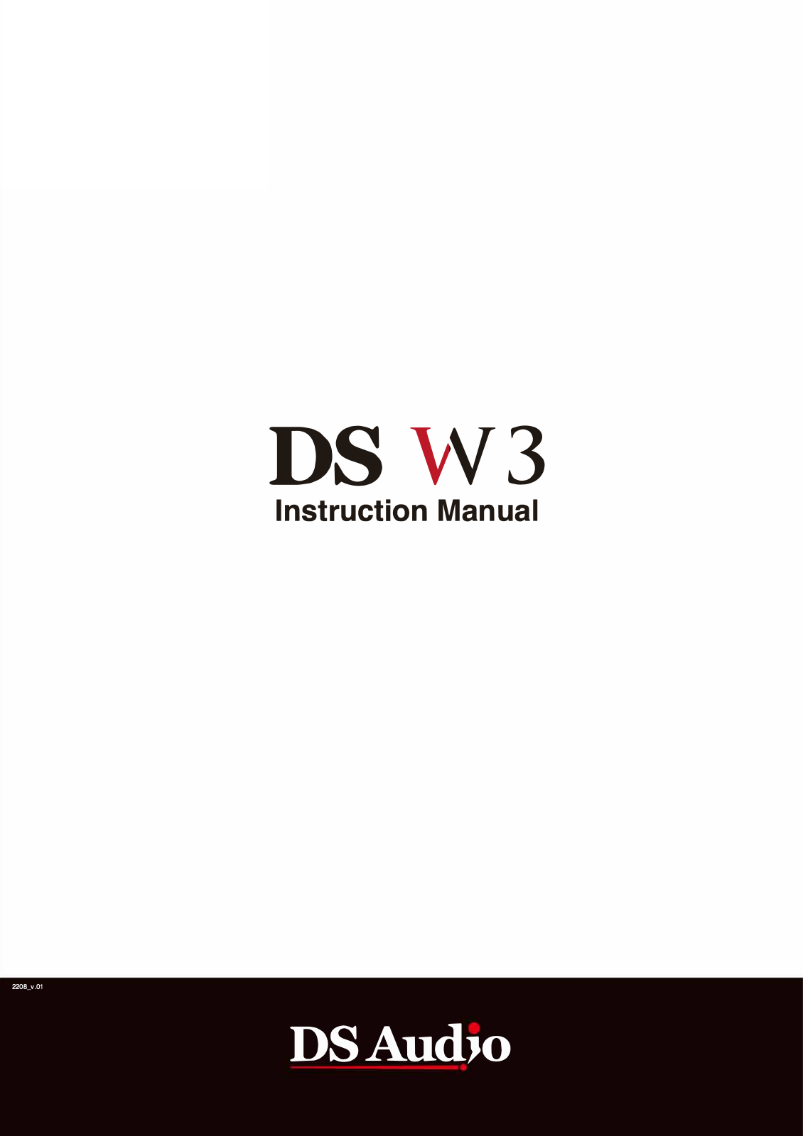 DS Audio DS-W3 User guide - ManualMachine.com