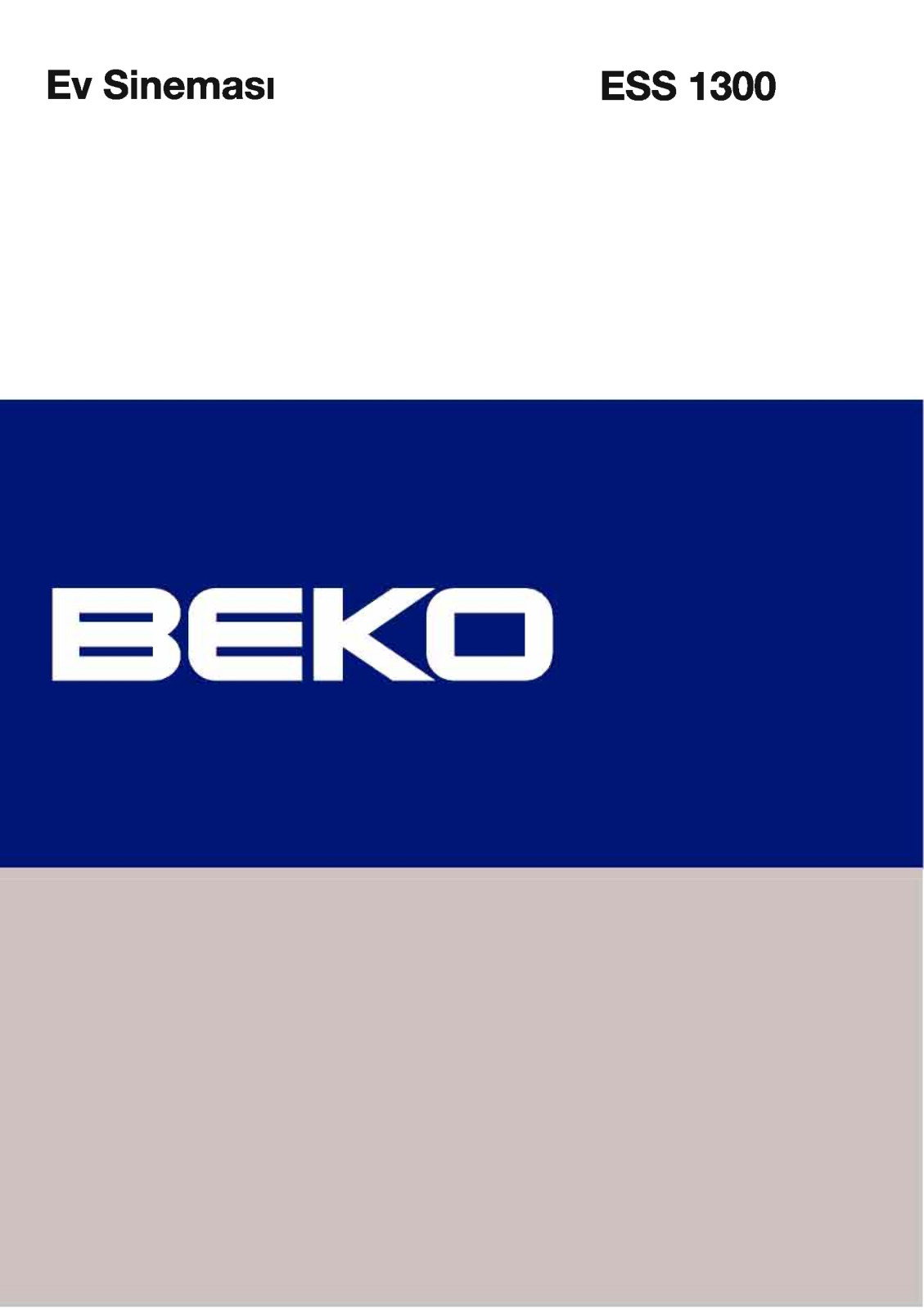 Beko ESS 1300 User Manual