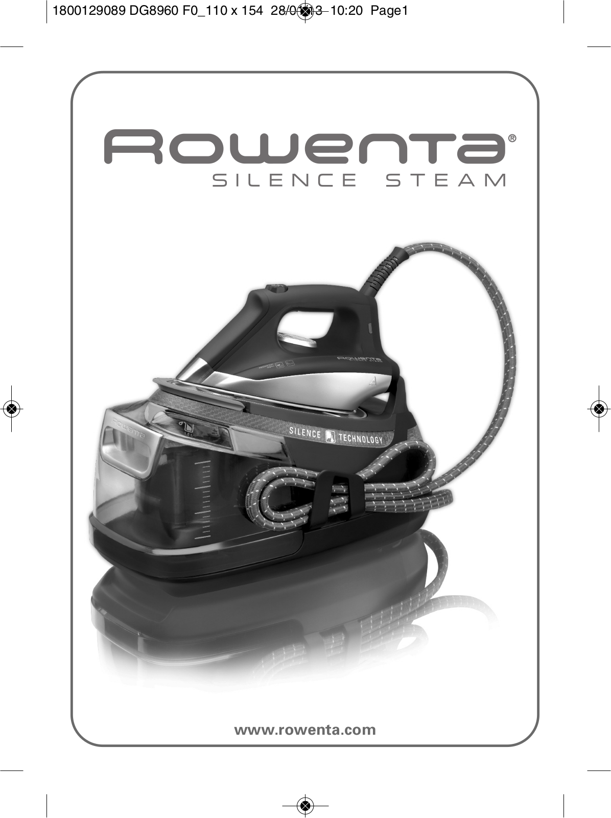 ROWENTA DG8960F0 User Manual