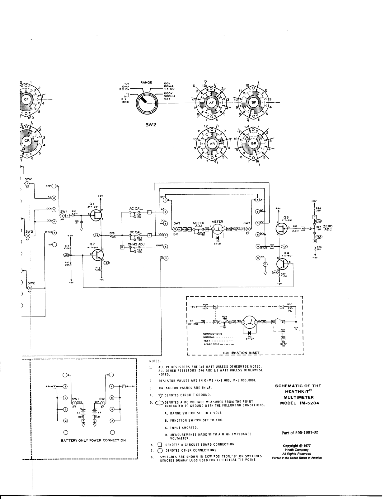 Heathkit IM-5284 Schematic