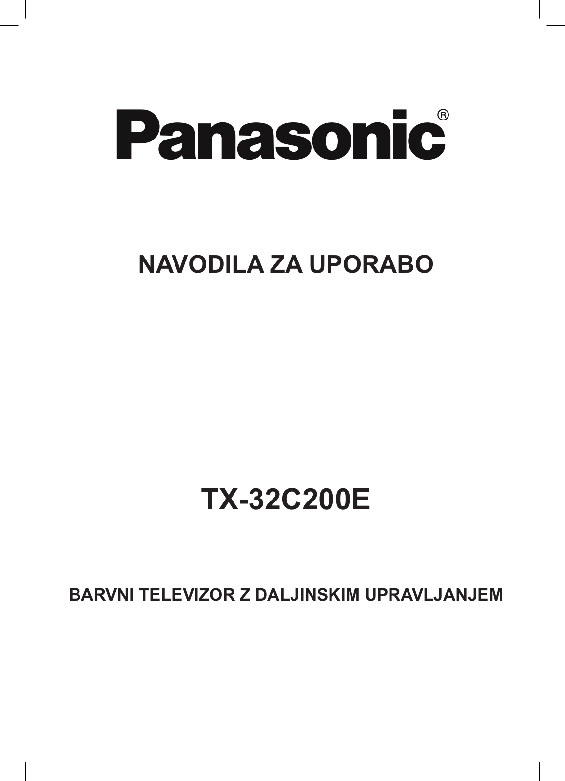 Panasonic TX-32C200E User Manual