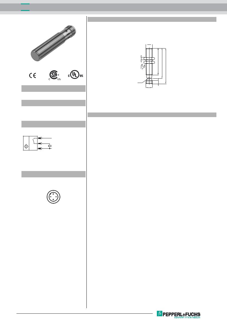 Pepperl Fuchs NCB4-12GM50-E2-V1 Data Sheet