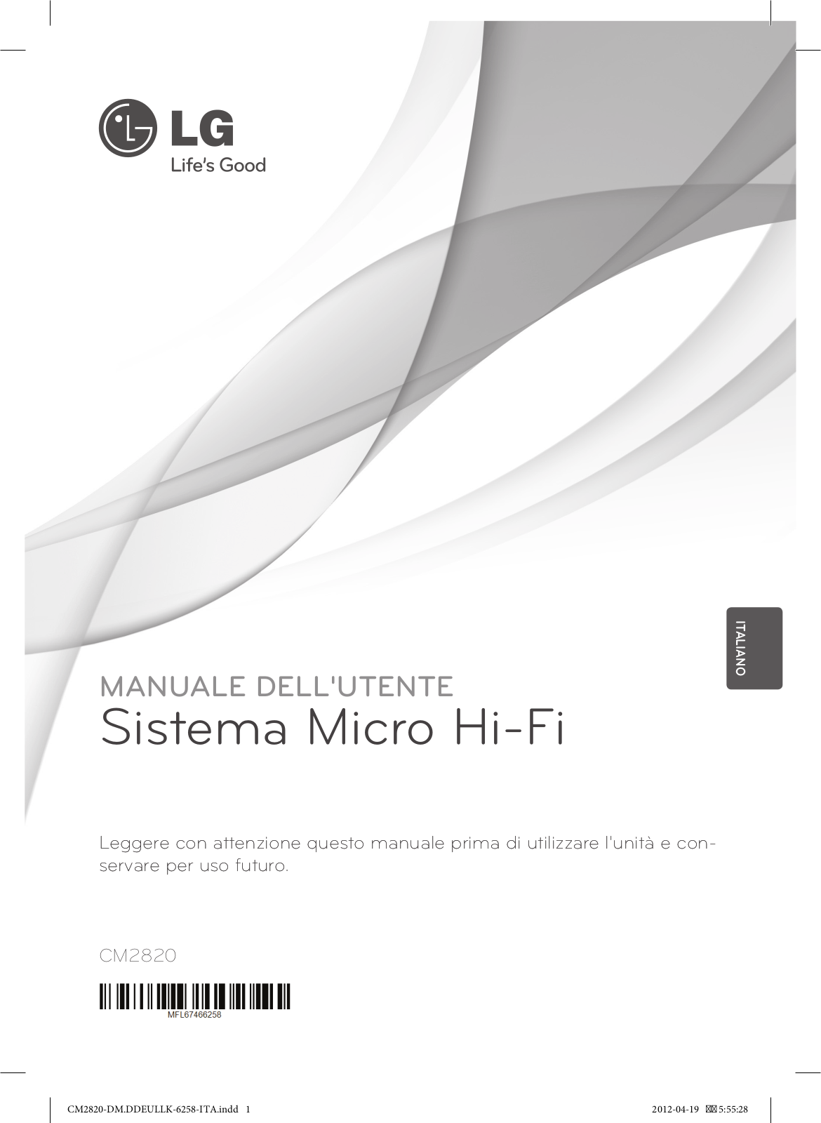 Lg CM2820 User Manual