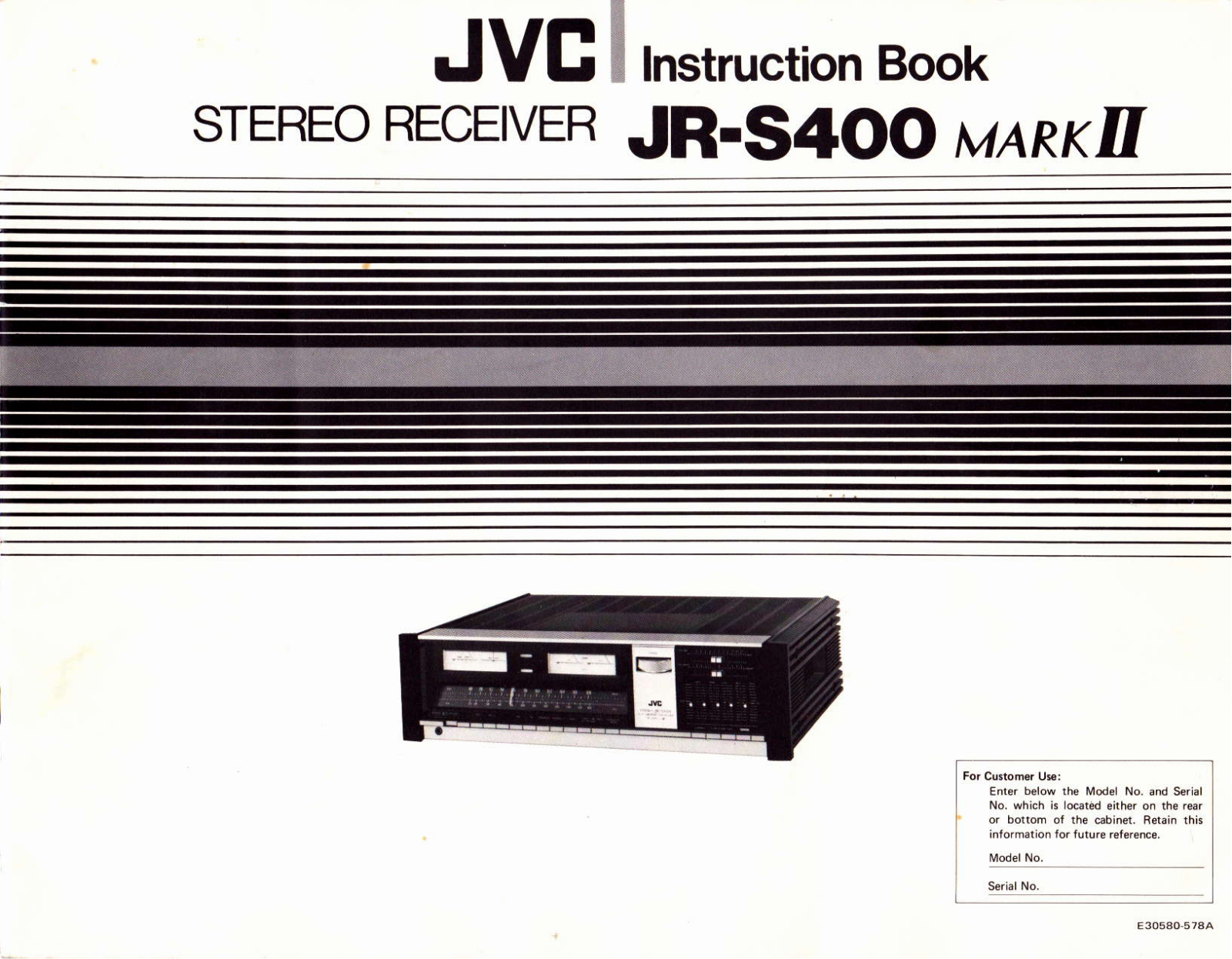 Jvc JR-S400-Mk2 Owners Manual