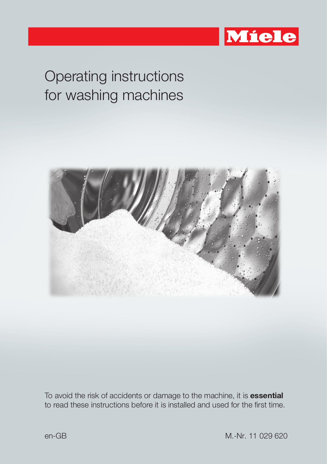 Miele WCE 679 Lock-in Operating instructions - ManualMachine.com