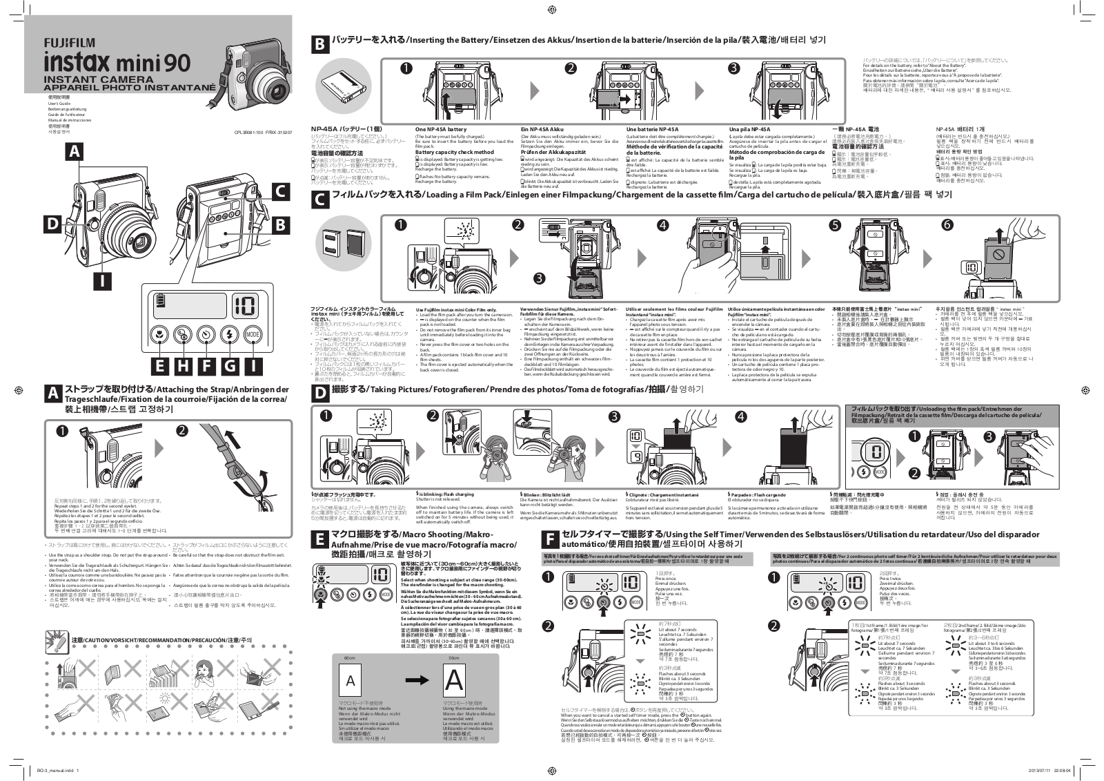 Fujifilm Instax Mini 90 User Manual