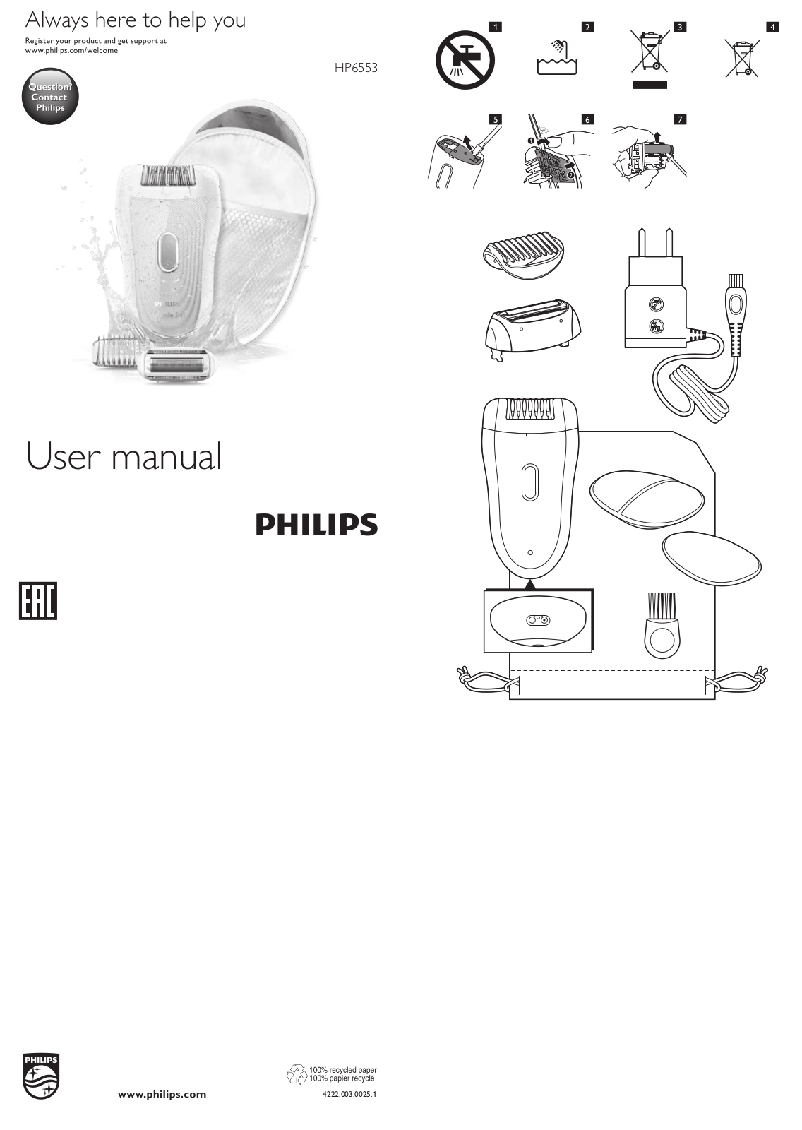 Philips HP6553/00 User Manual