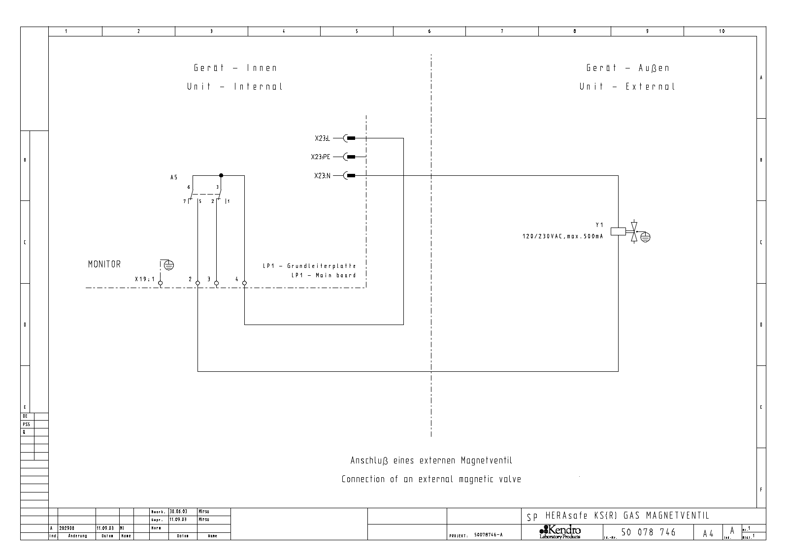 Kendro HERAsnfe KS-R Drawing diagram